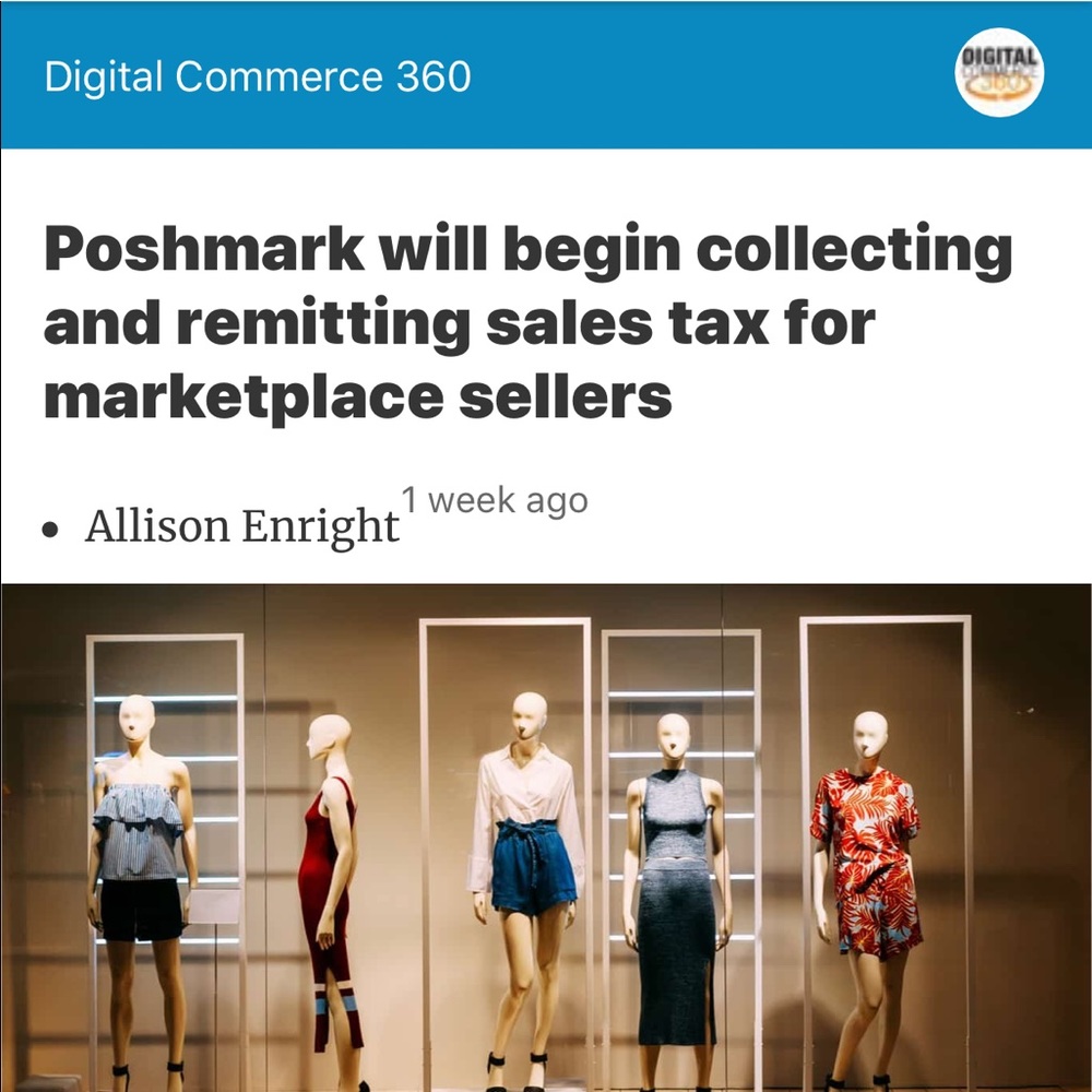 Article found online after noticing sales tax